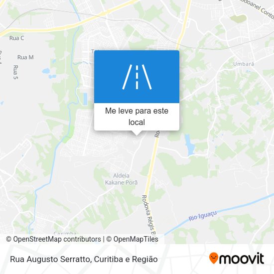 Rua Augusto Serratto mapa