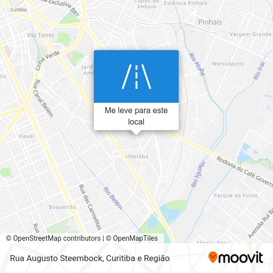 Rua Augusto Steembock mapa