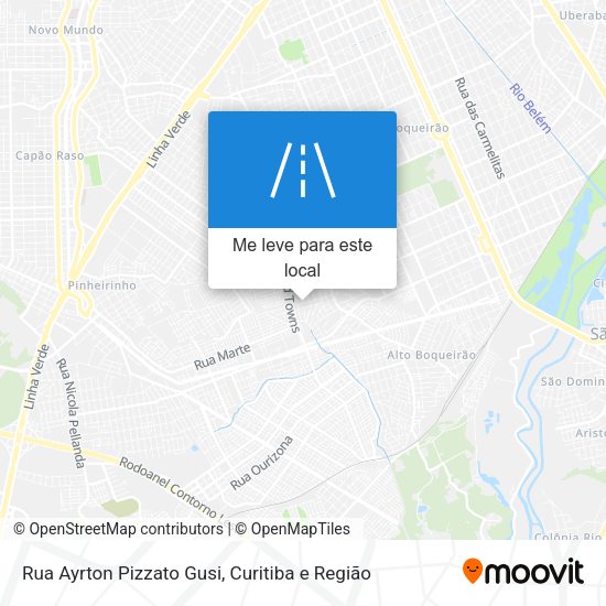 Rua Ayrton Pizzato Gusi mapa