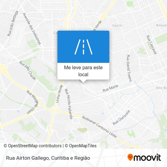 Rua Aírton Gallego mapa