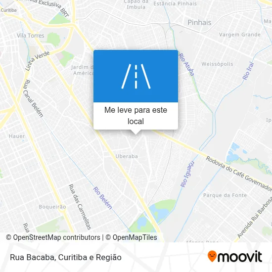 Rua Bacaba mapa