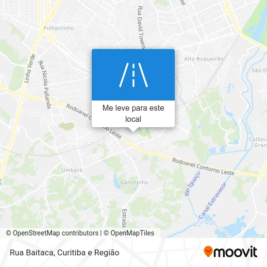 Rua Baitaca mapa
