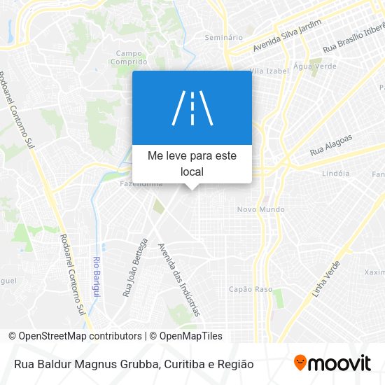 Rua Baldur Magnus Grubba mapa