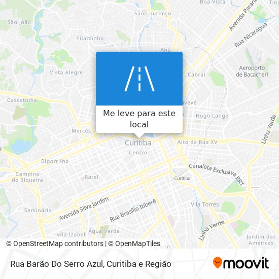 Rua Barão Do Serro Azul mapa
