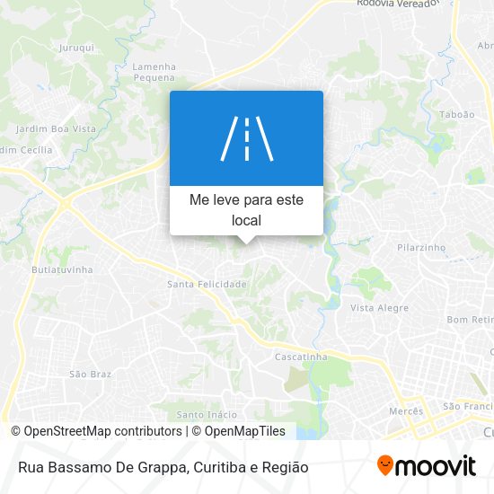 Rua Bassamo De Grappa mapa
