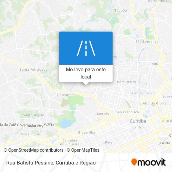 Rua Batista Pessine mapa