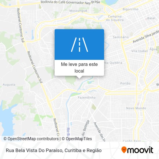 Rua Bela Vista Do Paraíso mapa