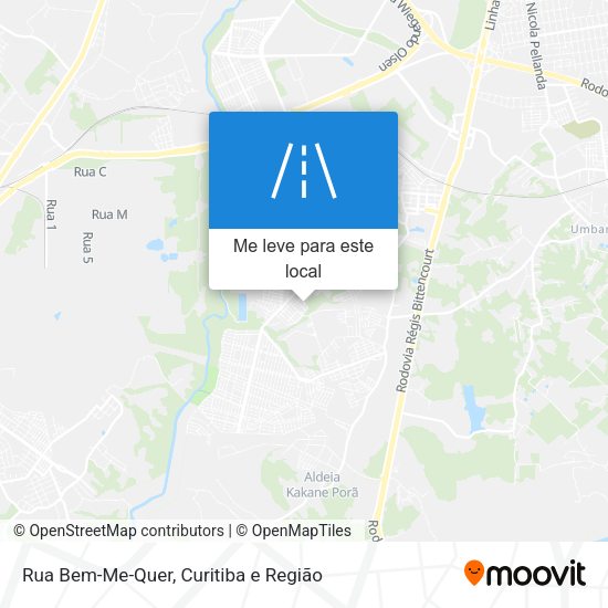 Rua Bem-Me-Quer mapa
