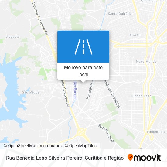 Rua Benedia Leão Silveira Pereira mapa