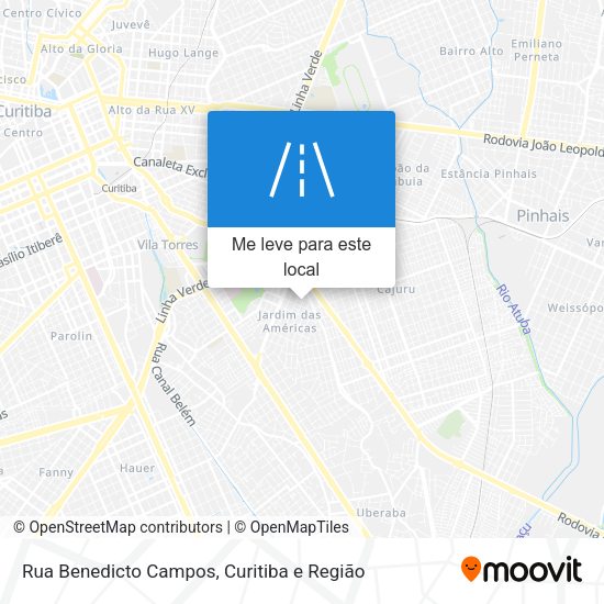 Rua Benedicto Campos mapa