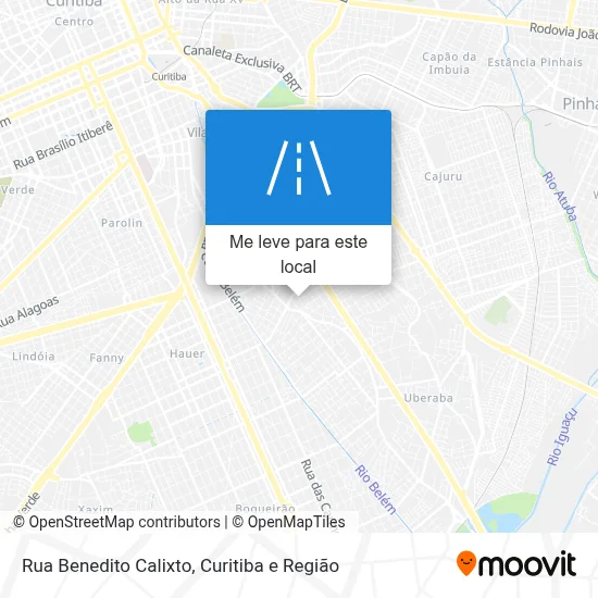 Rua Benedito Calixto mapa