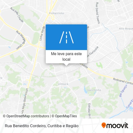 Rua Benedito Cordeiro mapa