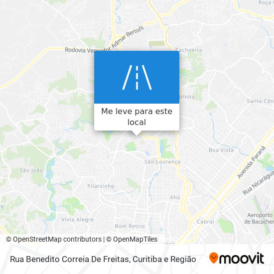 Rua Benedito Correia De Freitas mapa