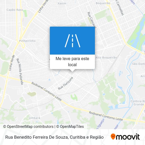Rua Benedito Ferreira De Souza mapa