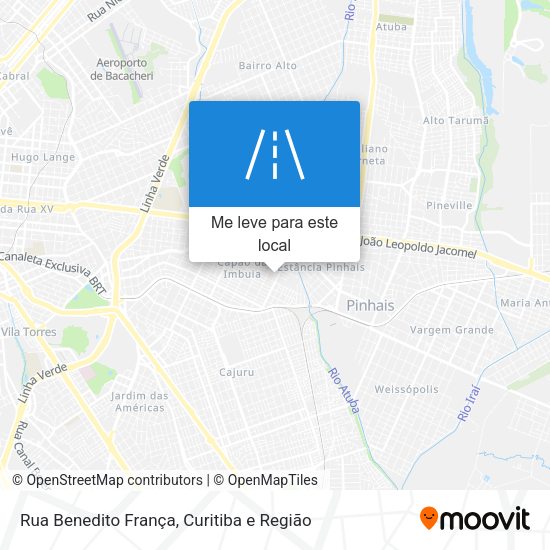 Rua Benedito França mapa