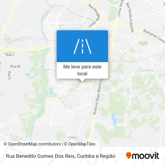 Rua Benedito Gomes Dos Reis mapa