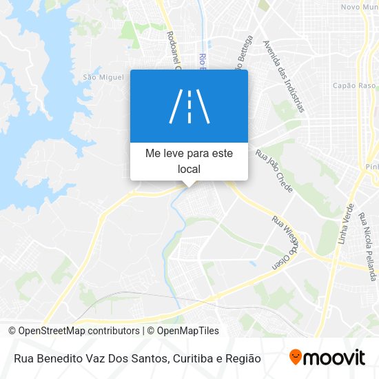 Rua Benedito Vaz Dos Santos mapa