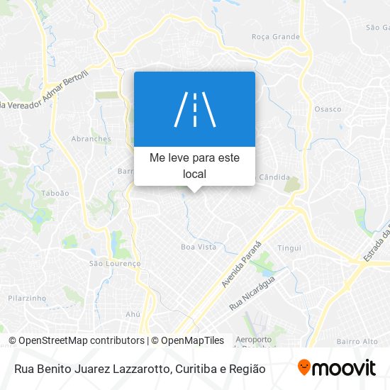 Rua Benito Juarez Lazzarotto mapa