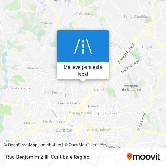 Rua Benjamim Zilli mapa
