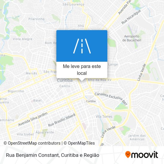 Rua Benjamin Constant mapa