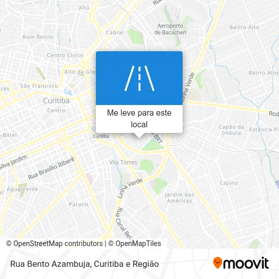 Rua Bento Azambuja mapa
