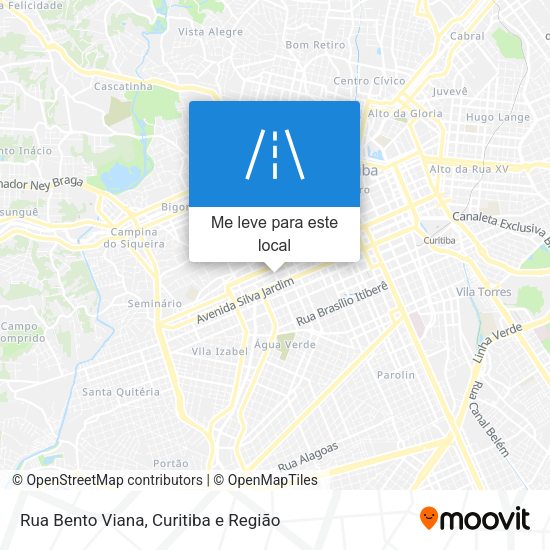 Rua Bento Viana mapa