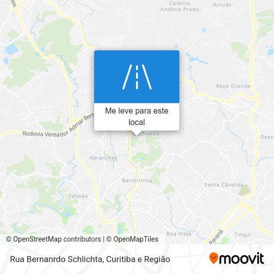 Rua Bernanrdo Schlichta mapa