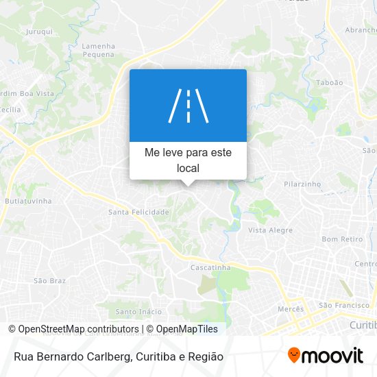 Rua Bernardo Carlberg mapa