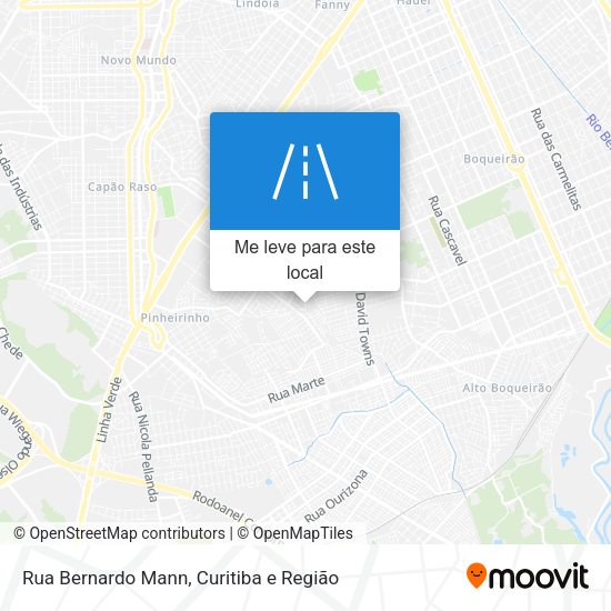 Rua Bernardo Mann mapa