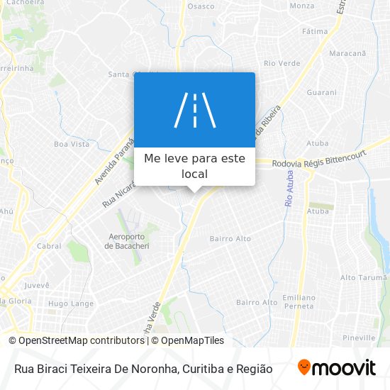 Rua Biraci Teixeira De Noronha mapa