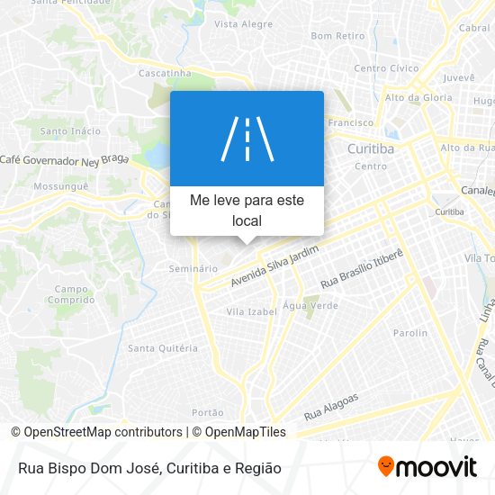 Rua Bispo Dom José mapa