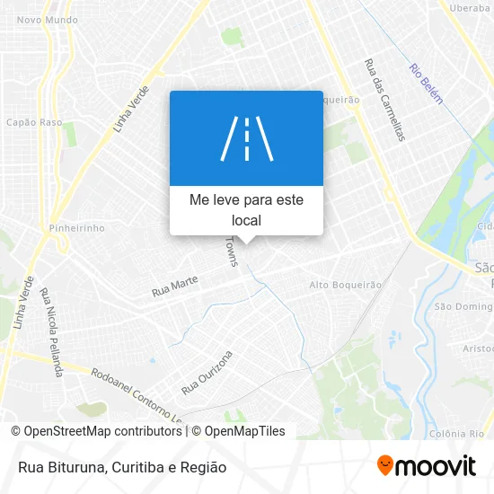 Rua Bituruna mapa