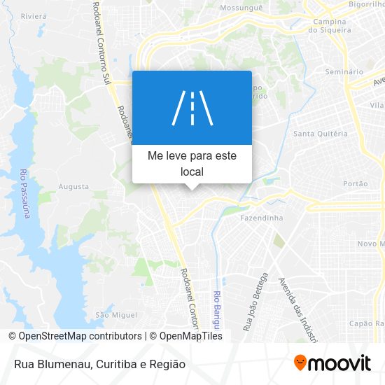 Rua Blumenau mapa