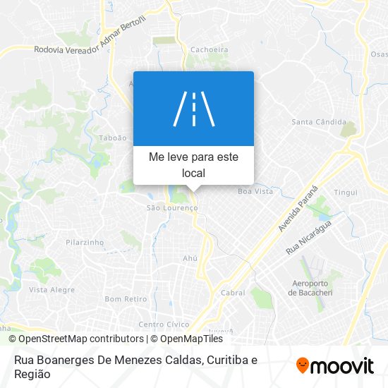 Rua Boanerges De Menezes Caldas mapa