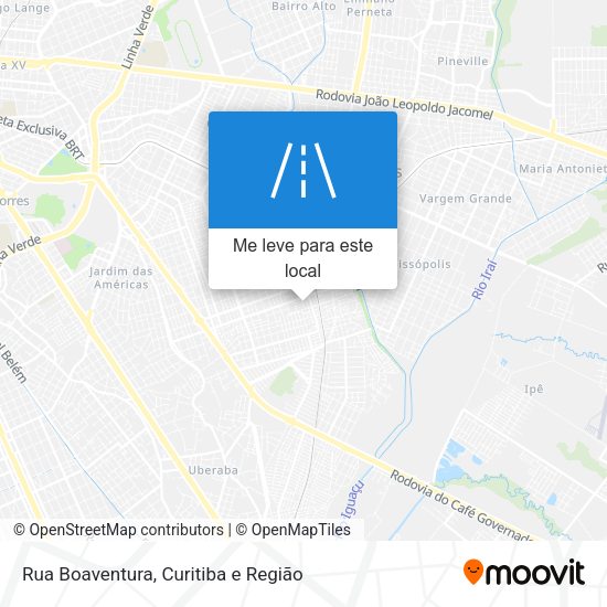 Rua Boaventura mapa