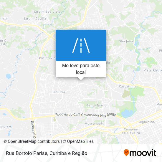 Rua Bortolo Parise mapa