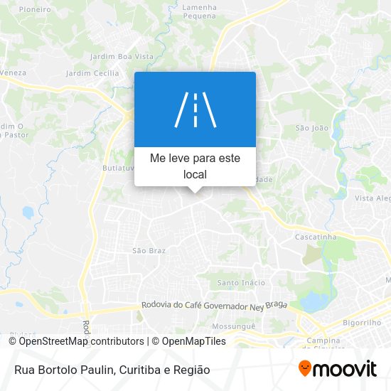 Rua Bortolo Paulin mapa