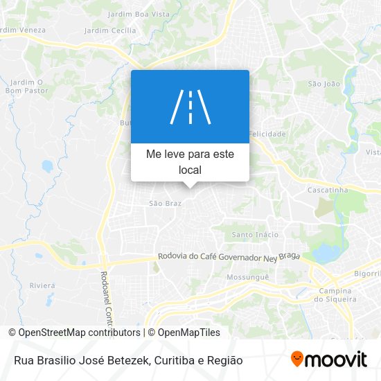 Rua Brasilio José Betezek mapa