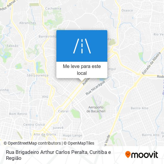 Rua Brigadeiro Arthur Carlos Peralta mapa