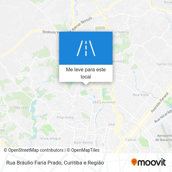 Rua Bráulio Faria Prado mapa