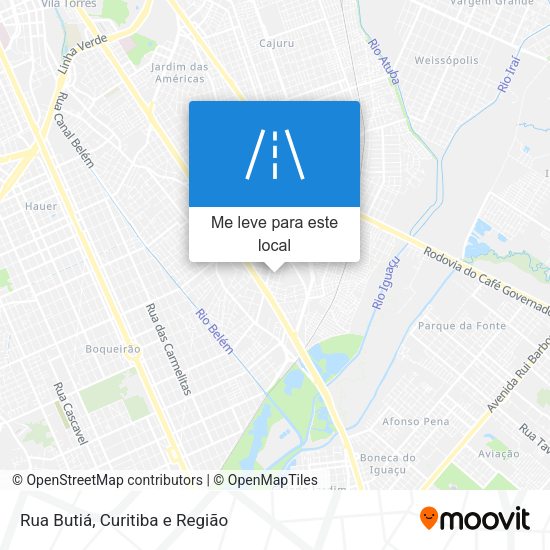 Rua Butiá mapa