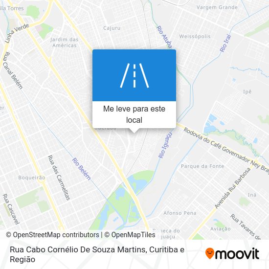 Rua Cabo Cornélio De Souza Martins mapa