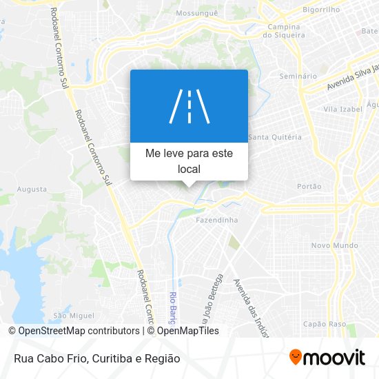 Rua Cabo Frio mapa