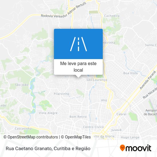 Rua Caetano Granato mapa