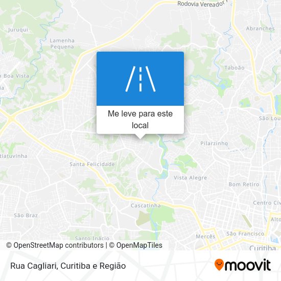 Rua Cagliari mapa