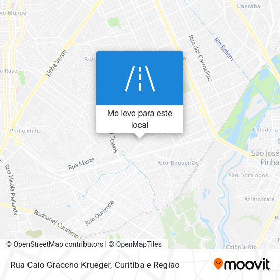 Rua Caio Graccho Krueger mapa