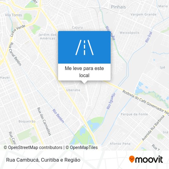Rua Cambucá mapa