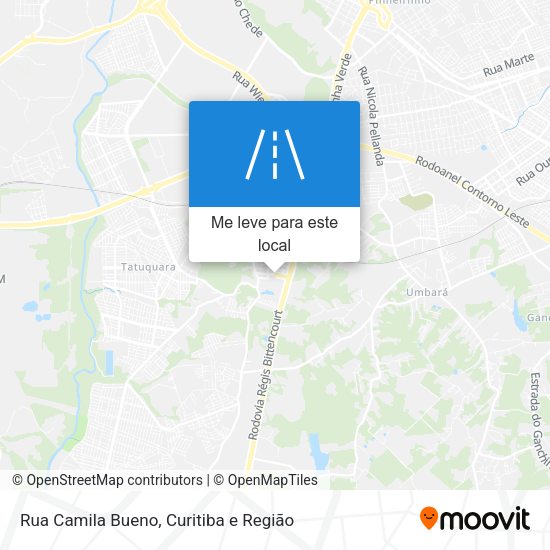 Rua Camila Bueno mapa