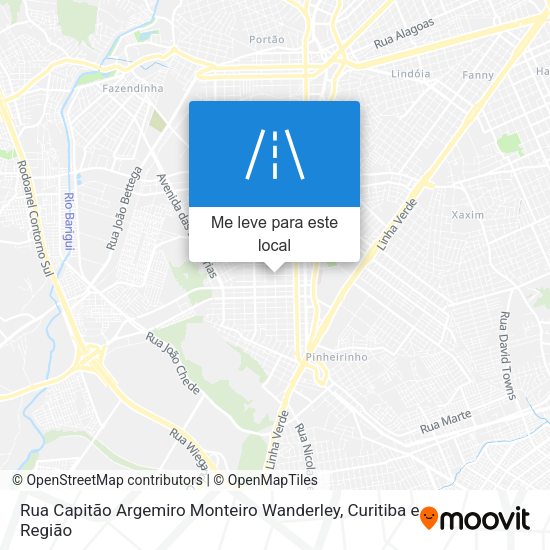 Rua Capitão Argemiro Monteiro Wanderley mapa