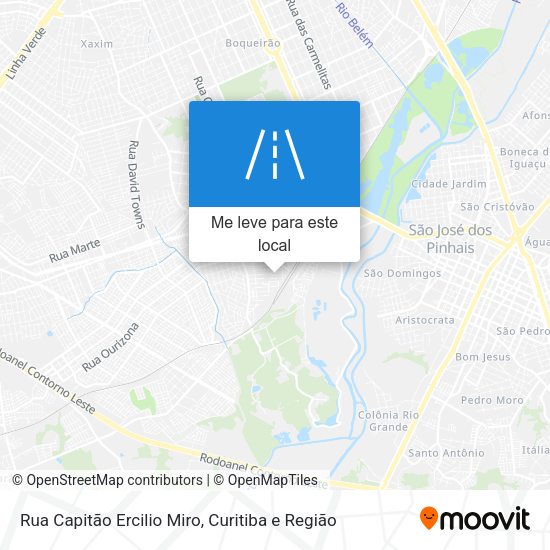 Rua Capitão Ercilio Miro mapa